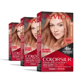 Colorsilk Beautiful Color Permanent Hair Color, Long-Lasting High-Definition Color, Shine & Silky Softness with 100% Gray Coverage, Ammonia Free, 85B 