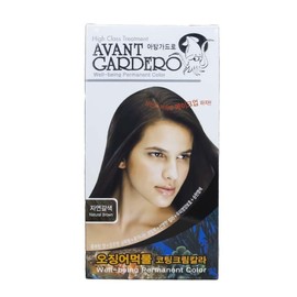 Natural brown dye coating squid ink dye Avantgardro color cream / 자연 갈색 염색 코팅 오징어 먹물 염색약 아방가드로 칼라크림