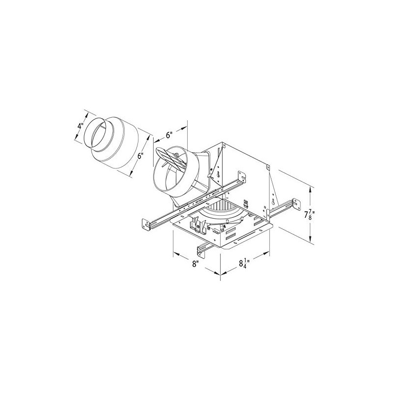 Delta BreezElite 80/110 CFM, Exhaust Bath Fan, LED Light, Off