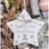 Bambino Baby's 1st Christmas Star Plaque Decoration with cute teddy