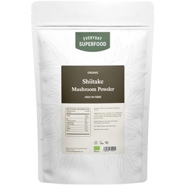 Everyday Superfood Organic Shiitake Mushroom Powder 50g, Ideal for Coffee and Tea and Mushroom Blends