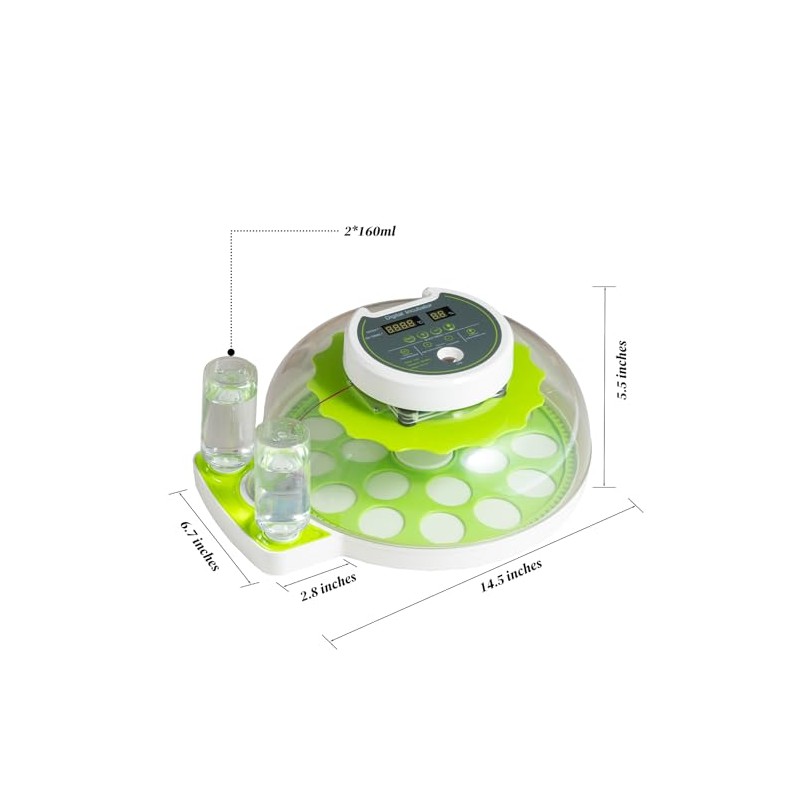 Professional Egg Incubator - Automatic Turning, Precise Temperature & Humidity