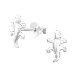 Gecko Lizard Earrings 925 Sterling Silver
