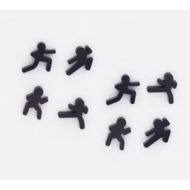 Decorative Refrigerator Magnets, Perfect Fridge Magnets for House Office Personal Use (8Pcs Ninja)