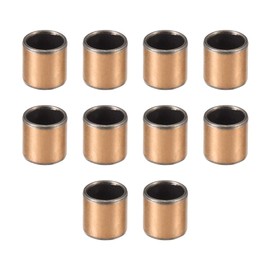 sourcing map Sleeve Bearing 8mm Bore x 10mm OD x 10mm Length Plain Bearings Wrapped Oilless Bushings 10pcs