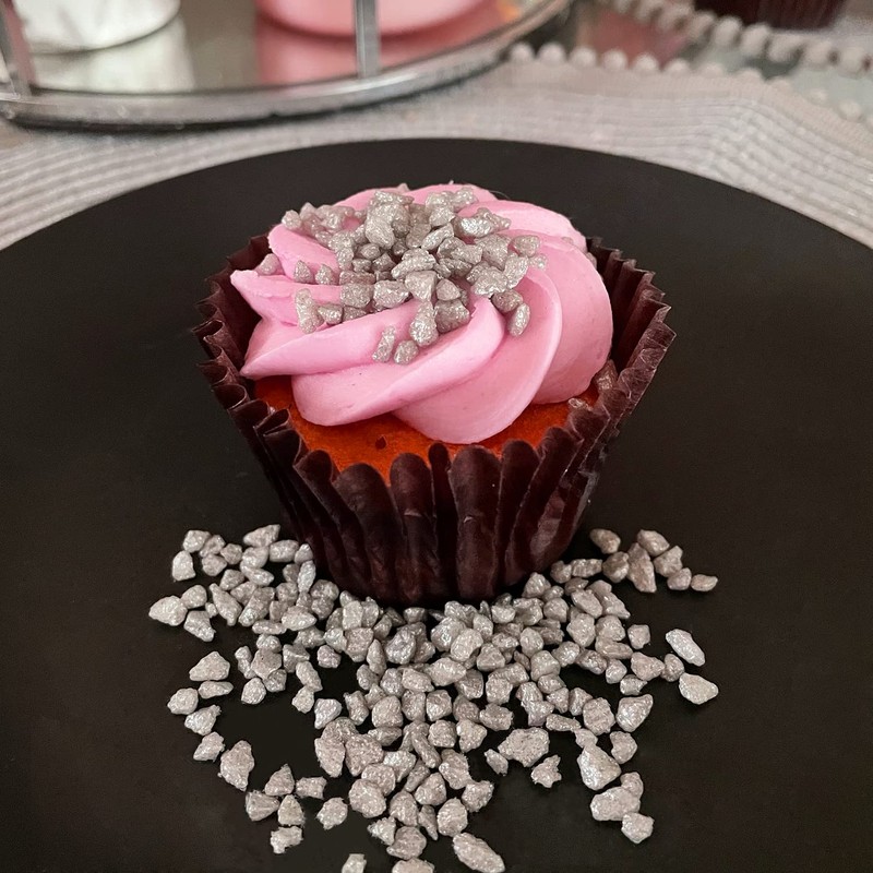 Edible Silver Glitter Coated Sugar Crystals 200g - Glimmer Pearl