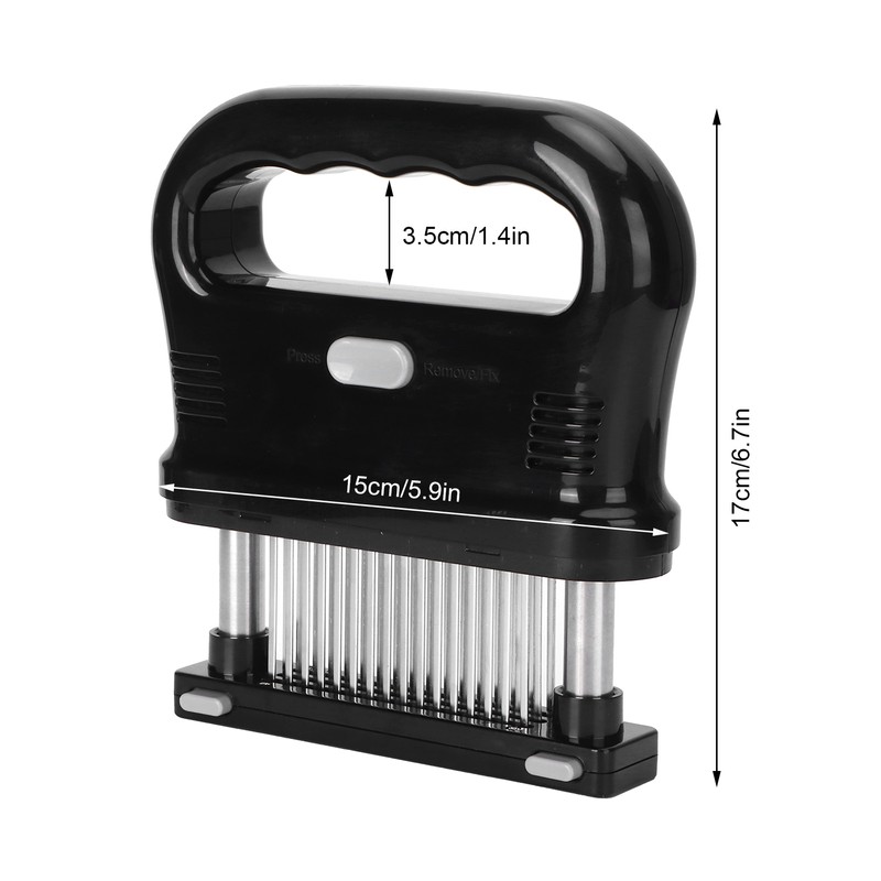 Detachable Meat Tenderizer Tool with 48 Needles Meat Hammer for