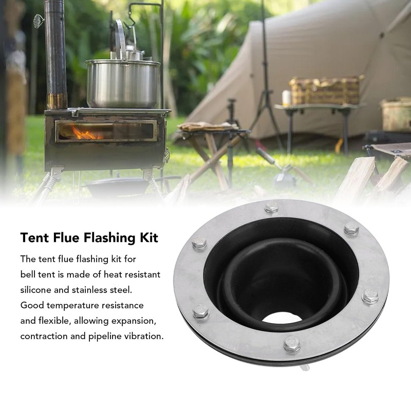 Stove Jack Kit for Tent High Temperature Silicon Pipe Boot