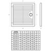 150x150mm Thin Access Panels Inspection Hatch Access Shuttered Door Plastic