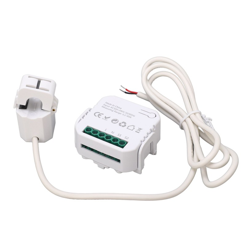 WiFi Energy Monitor Single Phase Smart Electricity Meter with Clamp