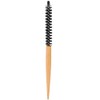 Mini Round Brush Nylon Bristles Short Hair Styling Wooden Handle