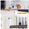 FINDMAG 6 Pack Silver Magnetic Hooks, 10 kg+(22 lb+) Strong