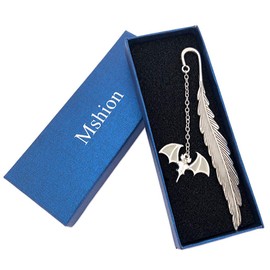 Metal Bookmarks with Chain,Unique Glow in The Dark Bookmark,Inspirational Book Markers for Book Lovers Delicate Gifts