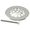 Westbrass Beehive Grid Tub Trim Grate with Trip Lever Faceplate,