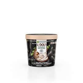 Garnier GOOD Permanent Vibrant Hair Colour Dye Kit, 2.0 Truffle Soft Black