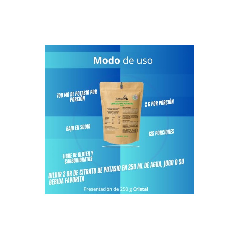 DUO de Citrato de Potasio Puro y Citrato de Magnesio