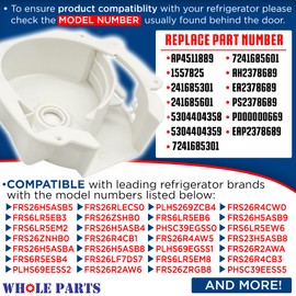 Whole Parts 241885001 Refrigerator Ice Dispenser Crusher Housing - Replacement and Compatible with Some Kenmore Built-in Ref Ice Makers - Non-OEM Appliance Parts & Accessories - 2 Yr Warranty