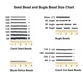 Black Bugle Beads Size 5 Czech Glass Beads #5 Preciosa Made in Czech Republic