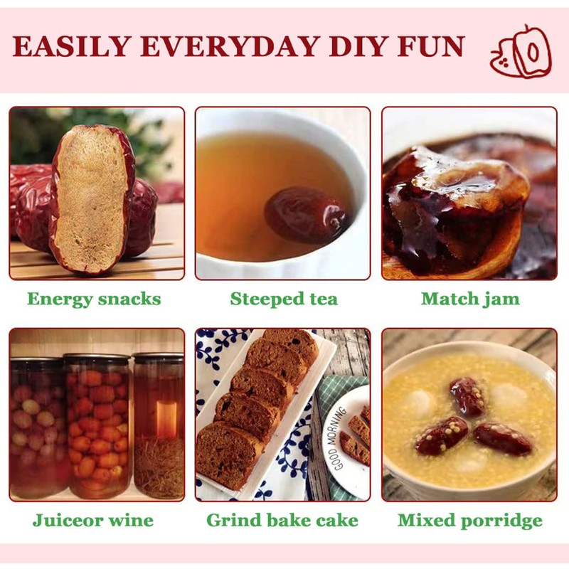 Dates Pitted Organic, 14oz Seedless Chinese Red Dates For Pregnancy,