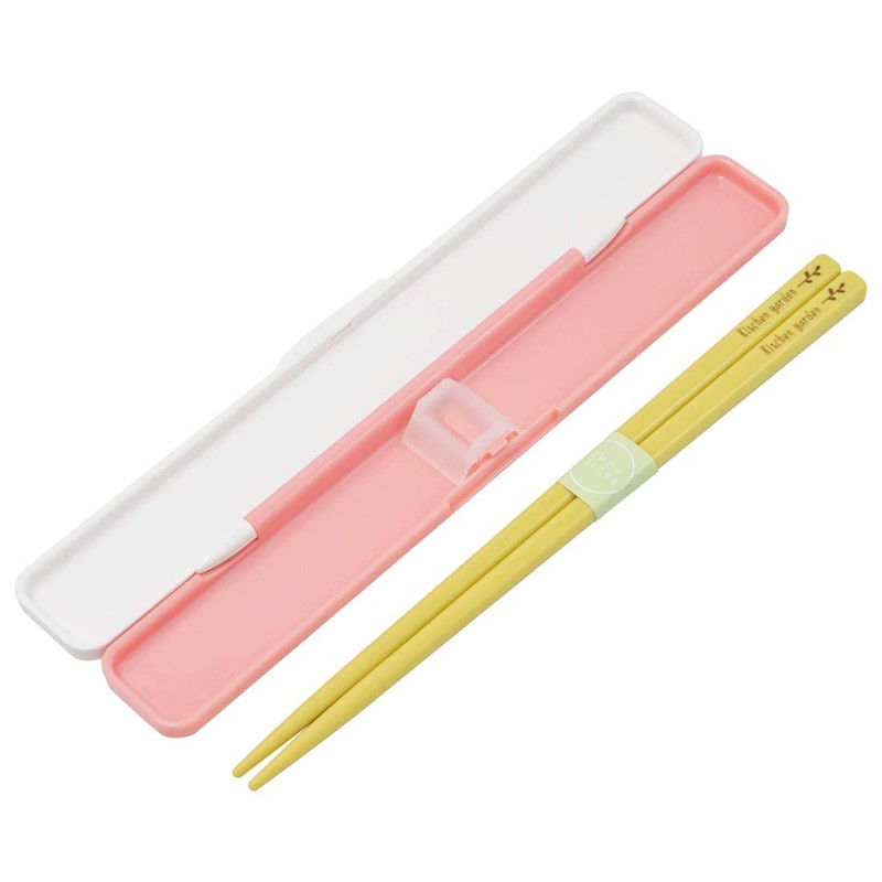 Skater ABC3 Kitchen Garden Chopsticks & Chopsticks Case Set, 7.1