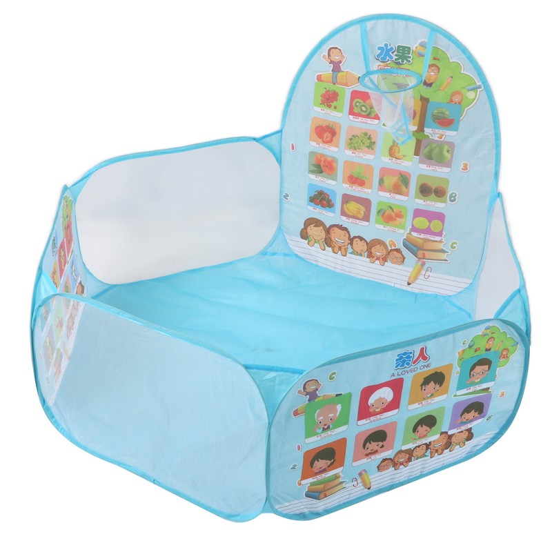 Children's 1.2m Basketball Pool Big Safe Foldable Blue Kids Indoor