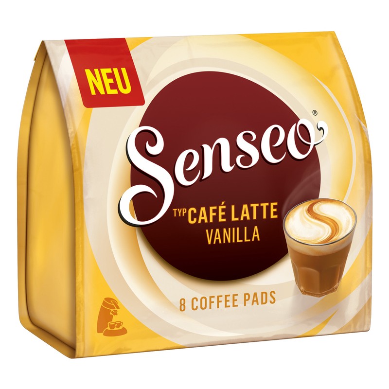 Senseo Coffee Pods Café Latte Vanilla 24 Pads 3 Packs