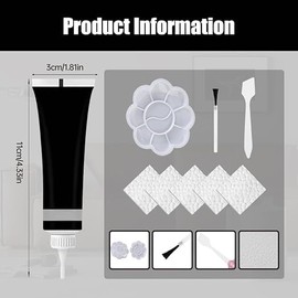 Tuvwxyza Gel Reparador de Cuero, Gel Reparador Avanzado para la Piel, Acondicionador de Cuero Restaurador Crema Reparadora de Cuero Gel Reparador de Cuero para Chaquetas, Sofá, Botas (Negro)