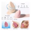 Andros Fifty Kit Esponja Maquillaje 4/8 Piezas Color Rosa Con