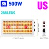 LED Green Plant Light 500W Grow Lamp 110V Full Spectrum