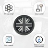 3 x Car Cup Holder Coasters, Grey Union Jack UK