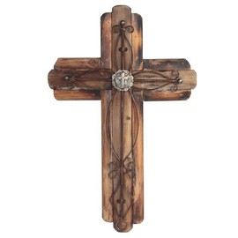 20 1/2" high Wooden Cross Wall Decor