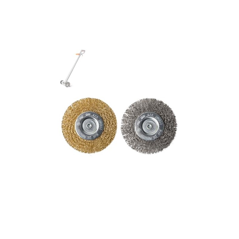 VonHaus Steel Wire Brushes Pack of 2 for Weed Remover