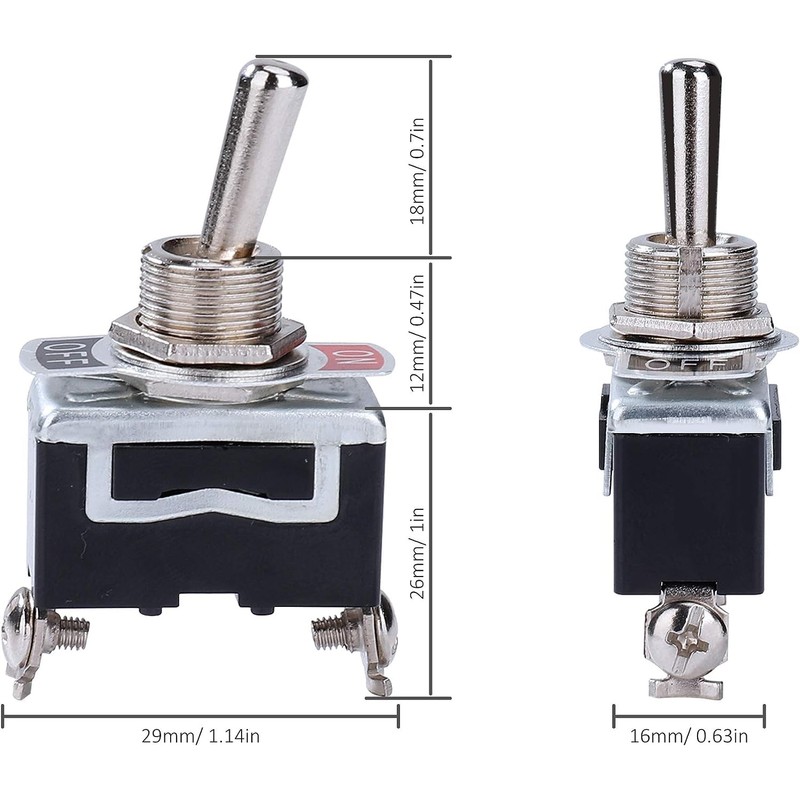 JUTOSU Toggle Switch Rocker Toggle Switch Car Toggle Switch Waterproof