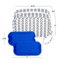 Jomaco Breastmilk Cooler Bag with Ice Pack - Insulated Breast Milk Cooler Travel Bag - Small Breastmilk Storage Bag Cooler with Detachable Wrist Strap