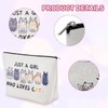 Cute Cat Gifts for Women - Canvas Cat Makeup Bags,