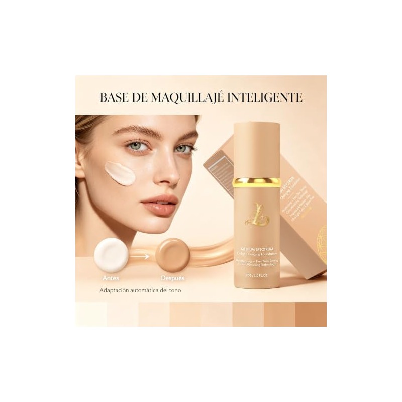 Base Maquillaje Inteligente Biomimética Hidratante Que Cambia Color 30g