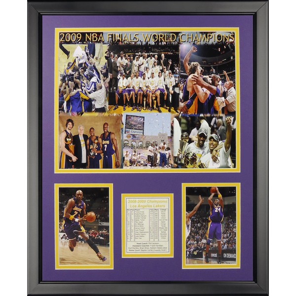 Legends Never Die Los Angeles Lakers 2009 Champs Framed Photo Collage, 16" x 20"
