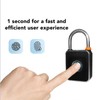Fingerprint Padlock IP65 Waterproof Keyless Biometric Thumbprint Lock Smart Padlock