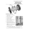 Rolling GATE 6" Wheel Carrier: for Chain Link Fence Rolling/Sliding
