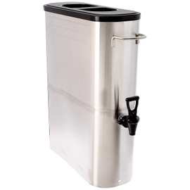 Winco SSBD-5 Stainless Steel Ice Tea Dispenser, 5-Gallon,Medium