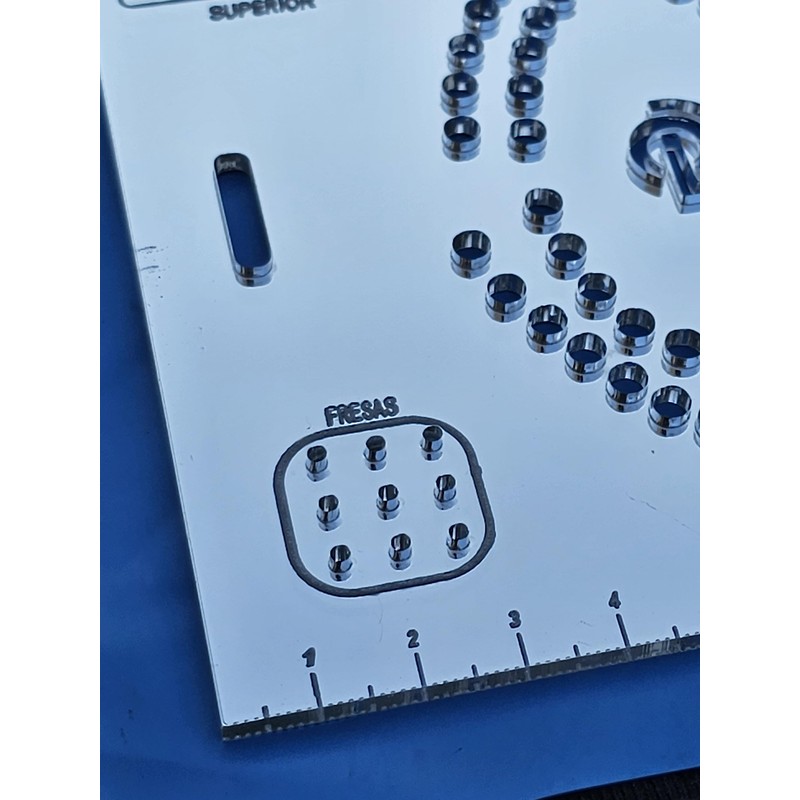 Plantilla de aislado (aislamiento) absoluto dental 5 en 1-Odontologia-Silver
