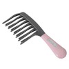 Weshin Rubber Grip Double Curve Brush for Wavy Hair, Pink,