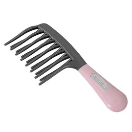 Weshin Rubber Grip Double Curve Brush for Wavy Hair, Pink, 1 Piece