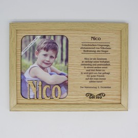 power gift NICO Wooden Picture Frame, Decorative Pictures with Frame, Photo Frame for Your Home, Unique Gift for Any Occasion
