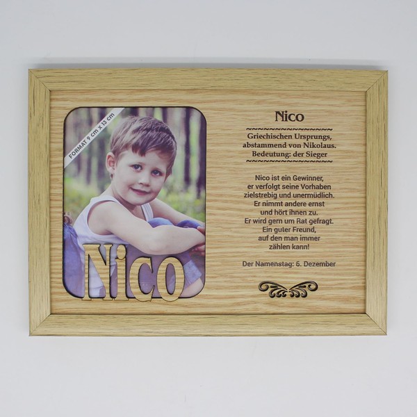 power gift NICO Wooden Picture Frame, Decorative Pictures with Frame,
