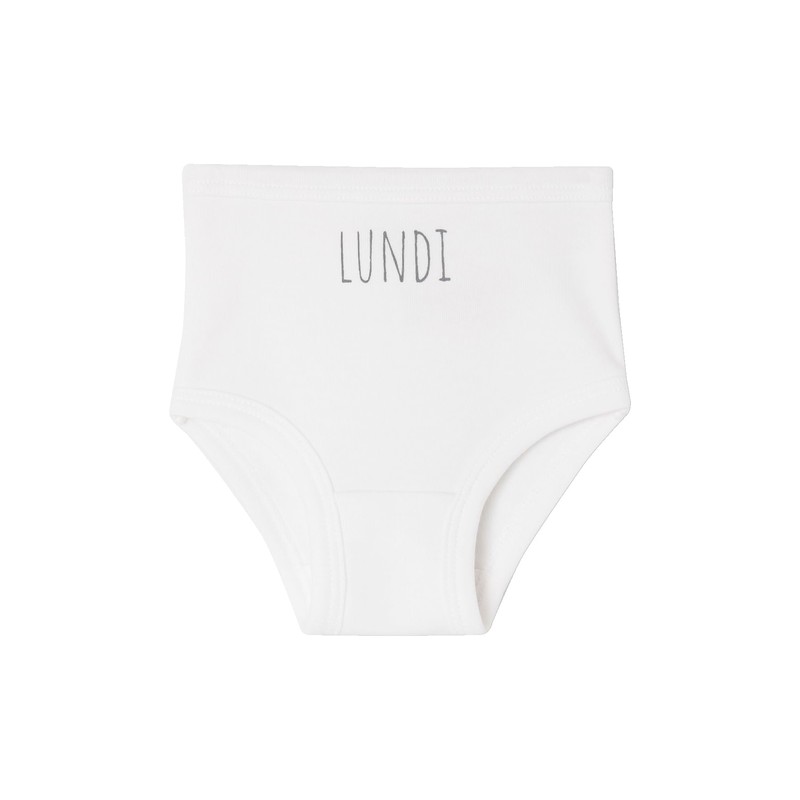 Vertbaudet VERTBAUDETOrganic Collection: Pack of 5 Baby Briefs Basic, white