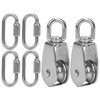 304 Stainless Steel 32mm Pulley with Lock Screw Climbing Carabiner