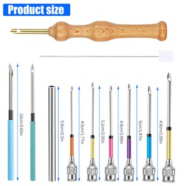 12 Piece Punch Needle Set, Embroidery Punch Needle Tool Set, Embroidery Needles, Punch Needle Set, Embroidery Accessories, Ladder
