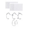 YFFSFDC Paste Earrings, Seal, Fake Earrings, Mouth Piercing, Nose Piercing,
