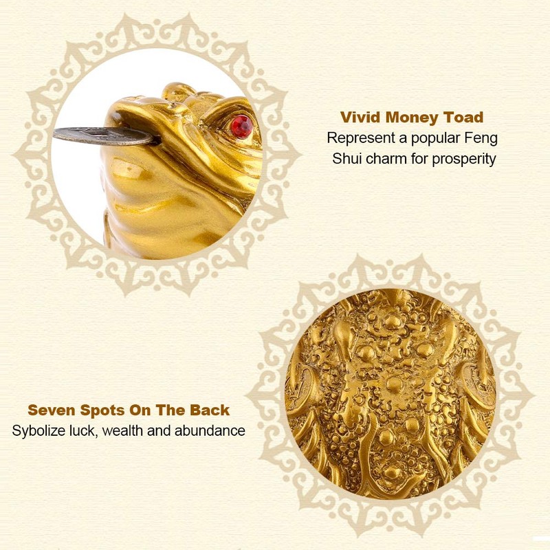 Feng Shui Money Frog Money Chinese Lucky Three Legged Wealth